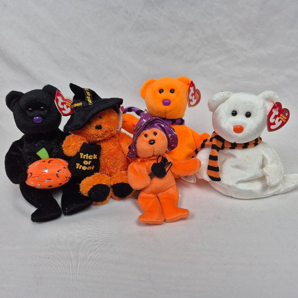 Ty Beanie Baby Babies Halloween Lot of 5 (see description) VINTAGE NEW w/TAGS!!!